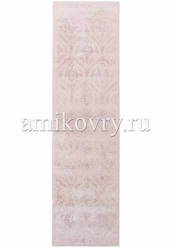 Турецкий ковер из хлопка и вискозы Damask Pembe