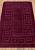 Бордово-фиолетовый коврик для ванной Ethnic 2576 Aubergine