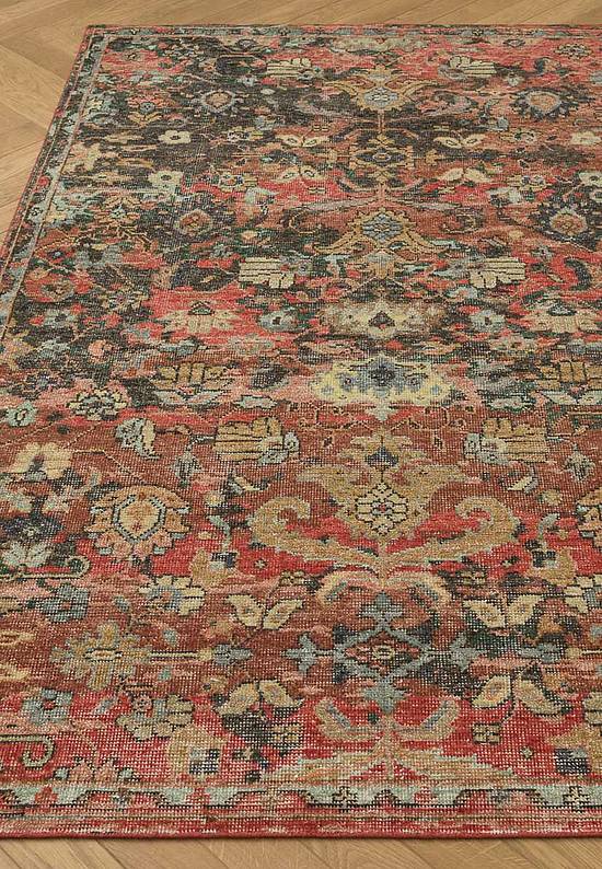 Безворсовый ковер из шерсти Red Ochre