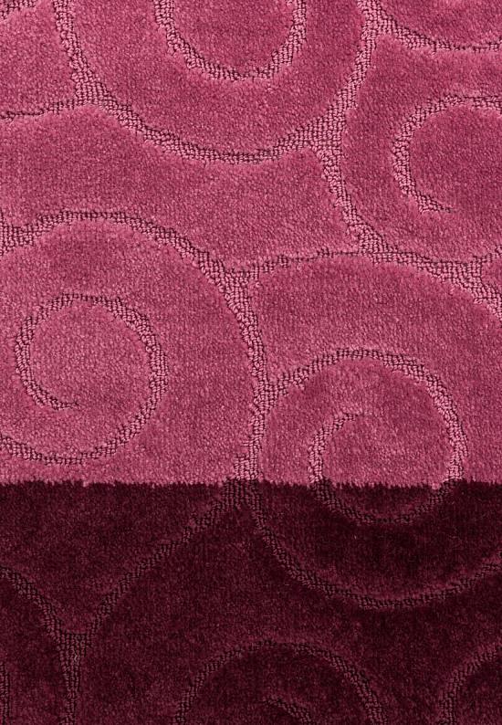 Бордово-фиолетовый коврик для ванной Sile 2576 Aubergine