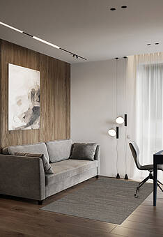 безворсовый ковер в интерьере  Alfeo RA6032-R168