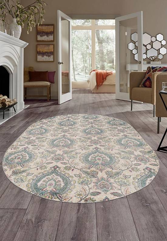 Недорогой современный ковер C050-Light Cream