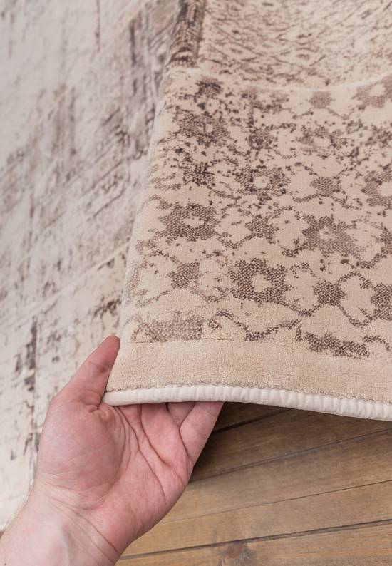 Турецкий ковер из хлопка и вискозы Patchwork Fildisi