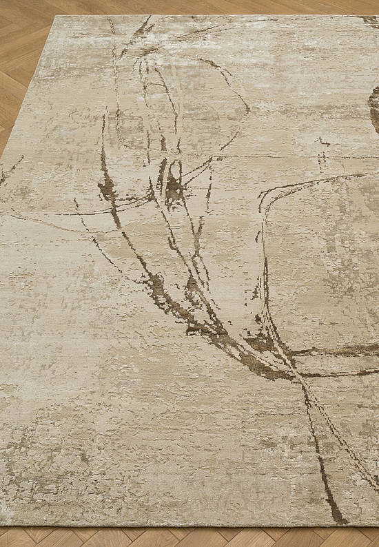 Дизайнерский ковер ручной работы Beige Brown