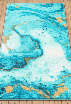 Коврик для ванной Confetti Bath Bella Marbling 01 Turquoise