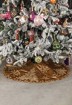 коврик-юбка под ёлку Christmas Tree Skirt Gold 120 cm
