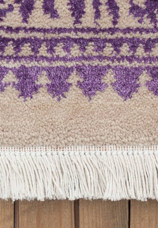Ковер из шерсти с вискозой 610-Beige Purple