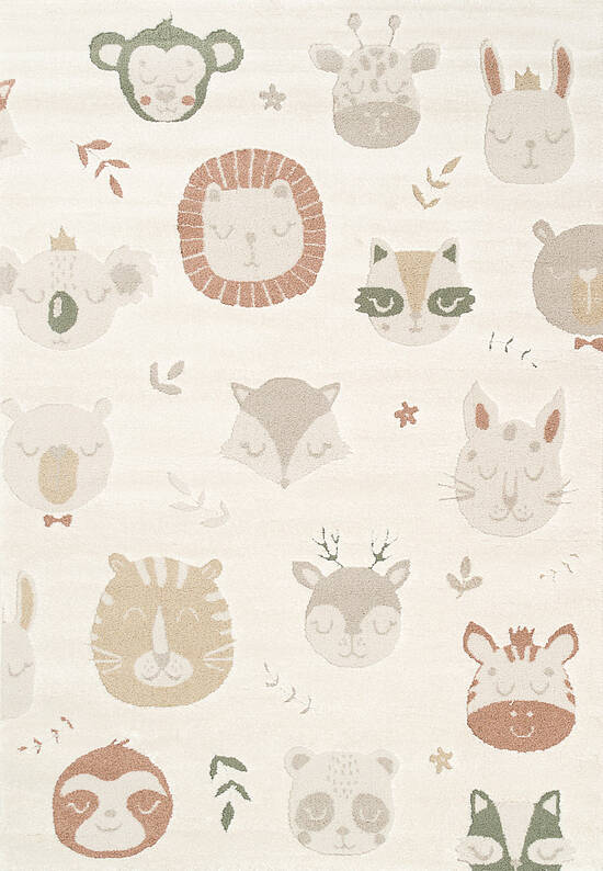 Детский ковер PCL 04 Cream Multy