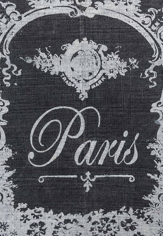 Безворсовый ковер из хлопка JHC-19 blue-white paris