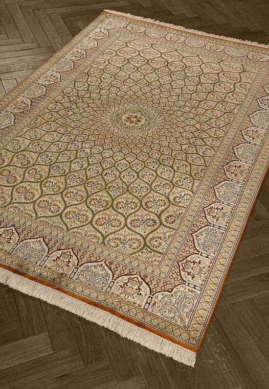 Шелковый ковер ручной работы IIST-GIKEKNN22 Gumband