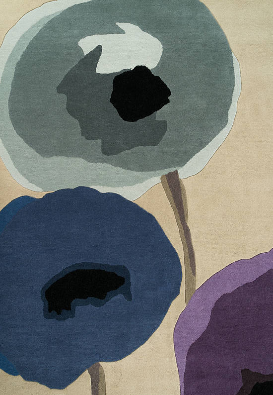 Дизайнерский ковер из шерсти Poppies