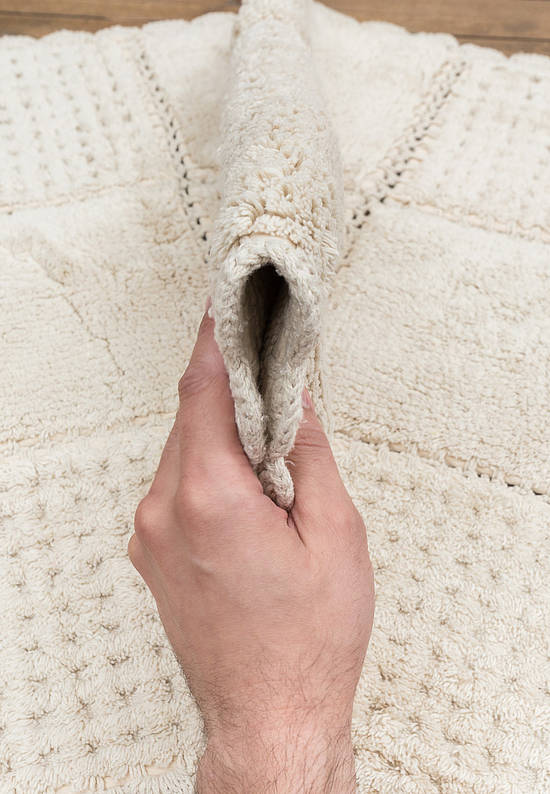 Бежевый комплект ковриков для ванной и туалета Sandy-Beige