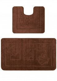 дизайн комплекта ковриков для ванной Confetti Bath Maximus Maritime-2 2518 Brown BQ