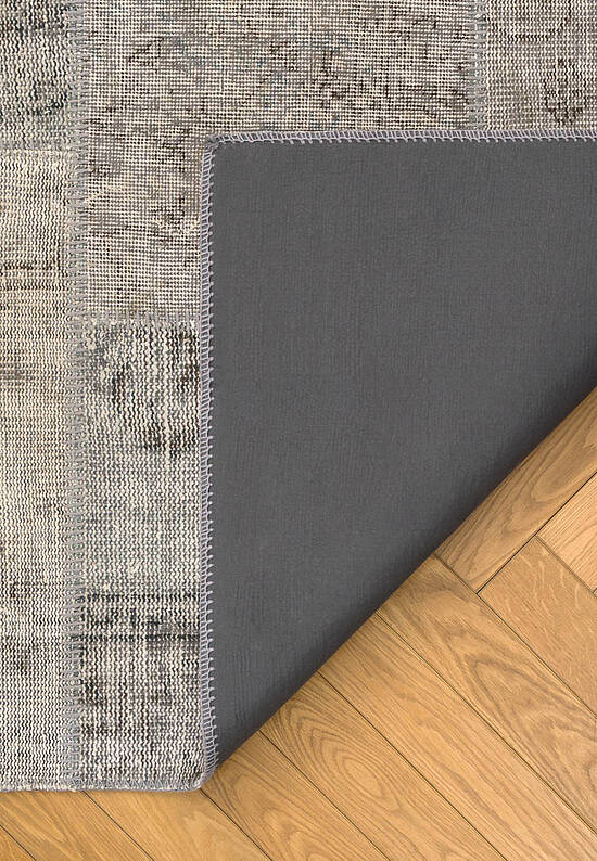 Безворсовый ковер-пэчворк ручной работы 024-Dark Brown