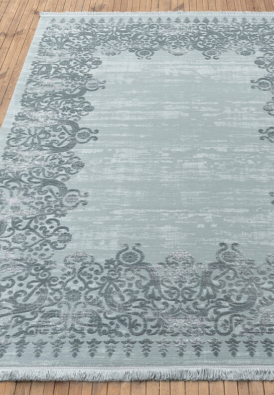 Турецкий однотонный ковер из акрила 5326 Turqoise