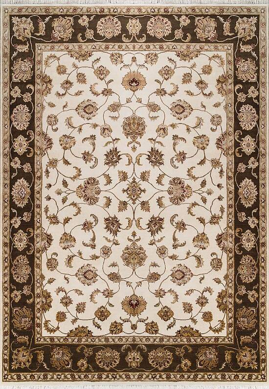 Элитный ковер ручной работы 10/10 AM-101-3-Ivory/Brown