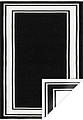 Двусторонний безворсовый ковер Noa Kilim NK 06 Black White