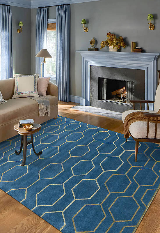 ковер в интерьере Wedgwood Home Arris Marine