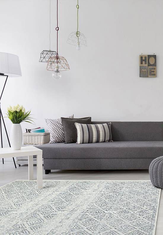Двусторонний безворсовый ковер AR 01 Grey