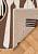 Безворсовый ковер из хлопка ARN 06 Brown White
