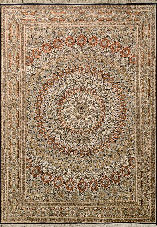 Шелковый ковер ручной работы IIST-GIX5KNZC2 Gumband