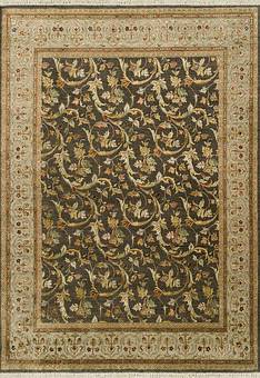 дизайн ковра Kashan gold Mushroom Silver