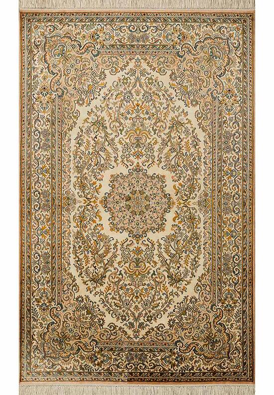 Шелковый ковер ручной работы IIST-GICCK2E2E Kashan Cream