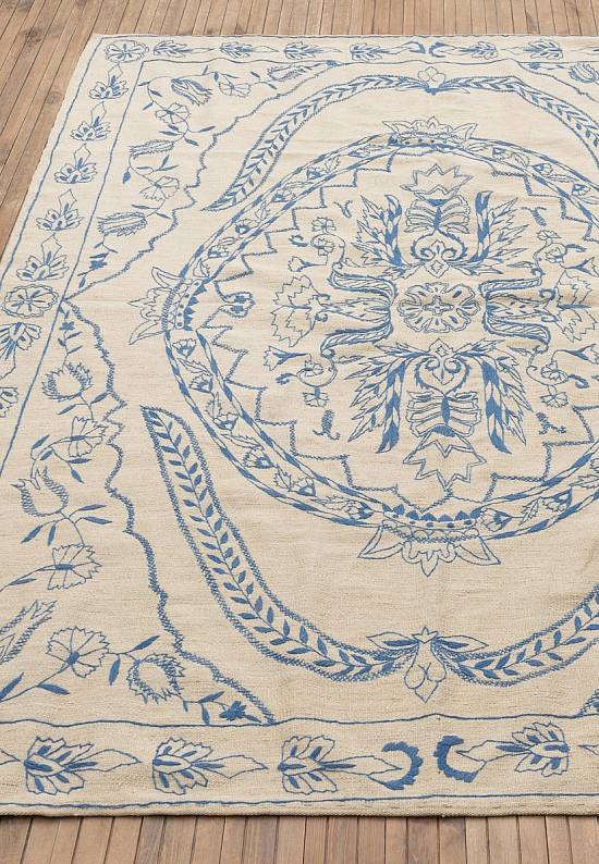 Элитный ковер ручной работы Kilim Addis Ababa Blue