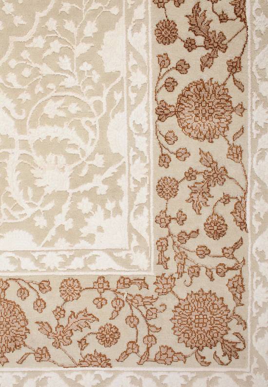 Роскошный ковер ручной работы Mohini-Ivory/Brown