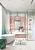 Белый коврик для ванной La Fontaine 01 Pink