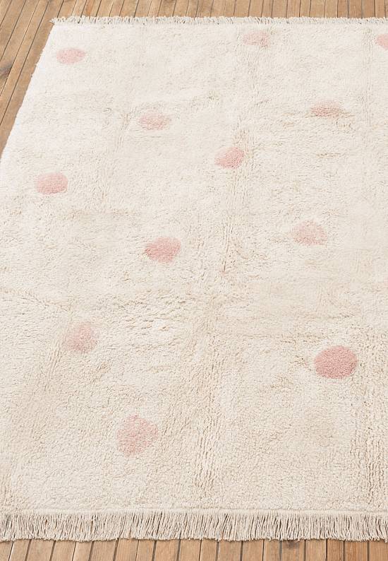 Детский стираемый ковер Hippie Polka Dots Vintage Nude
