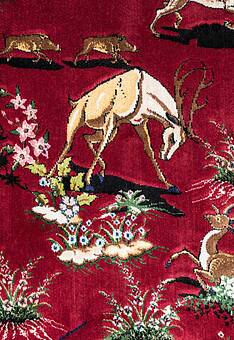 фрагмент ковра Ottoman Silk Shekargah-Modern Red