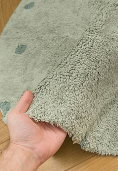 фактура ковра Lorena Canals Cotton Dot Blue Sage