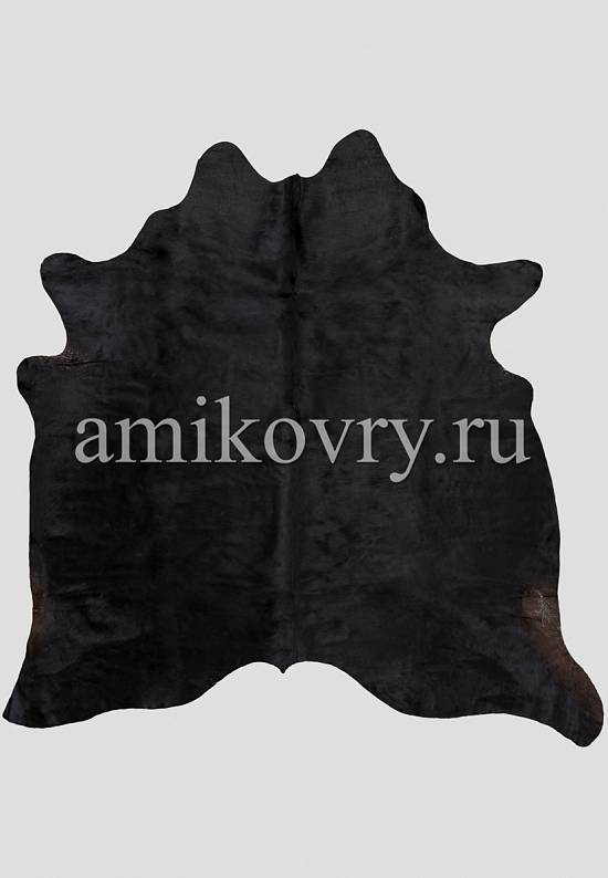 Натуральная шкура коровы Крашенная в чёрный 97