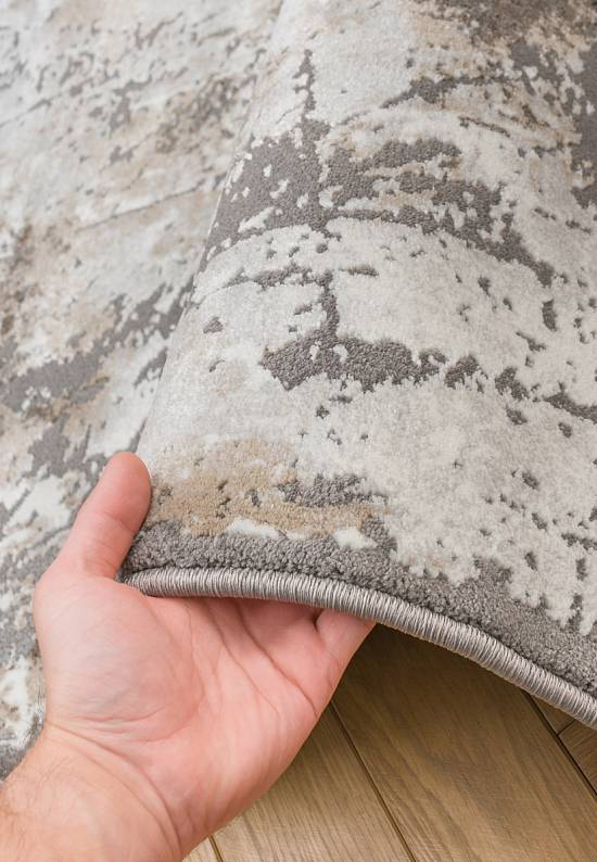 Синтетический бюджетный ковер 3433-Gray-Beige