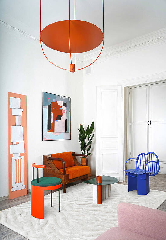 Мягкий пушистый ковер RE6009-R55