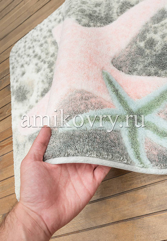 Пастельный коврик для ванной комнаты Starfish 01 Pink