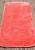 Розовый мягкий коврик для ванной 3526 Reddish Orange