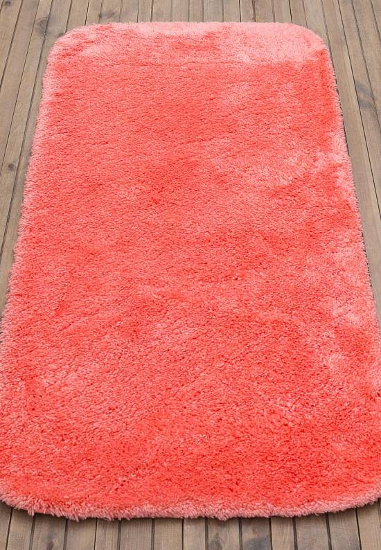 Розовый мягкий коврик для ванной 3526 Reddish Orange