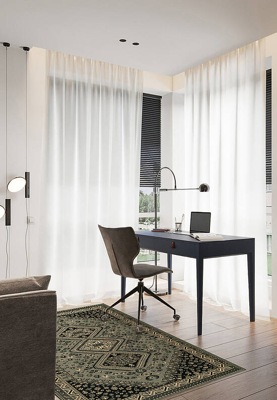 Классический шерстяной ковер OS5249-O58