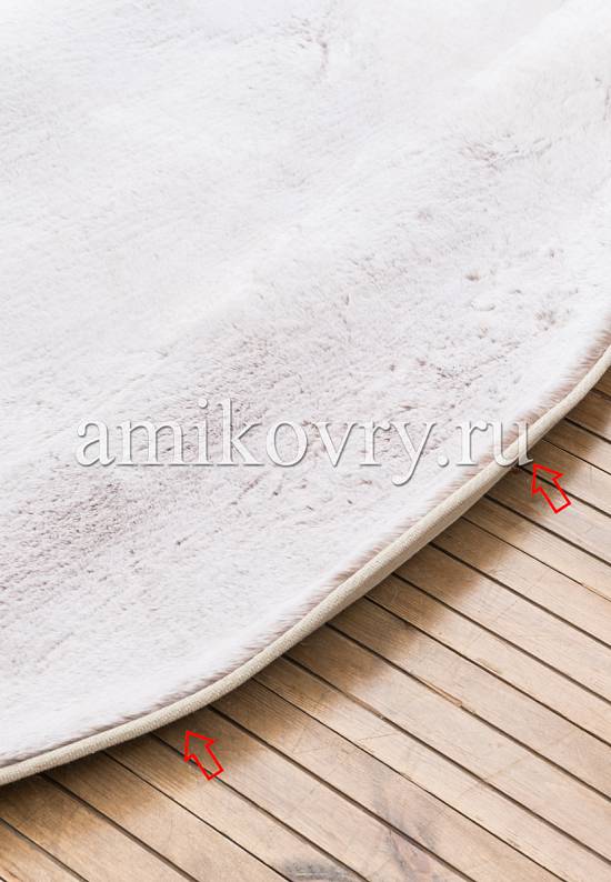 Пушистый ковер с мягким ворсом Beige-White discount1
