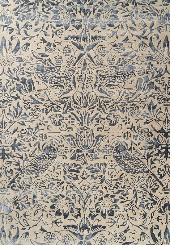 Изящный шерстяной ковер с цветочным узором Strawberry Thief-28105