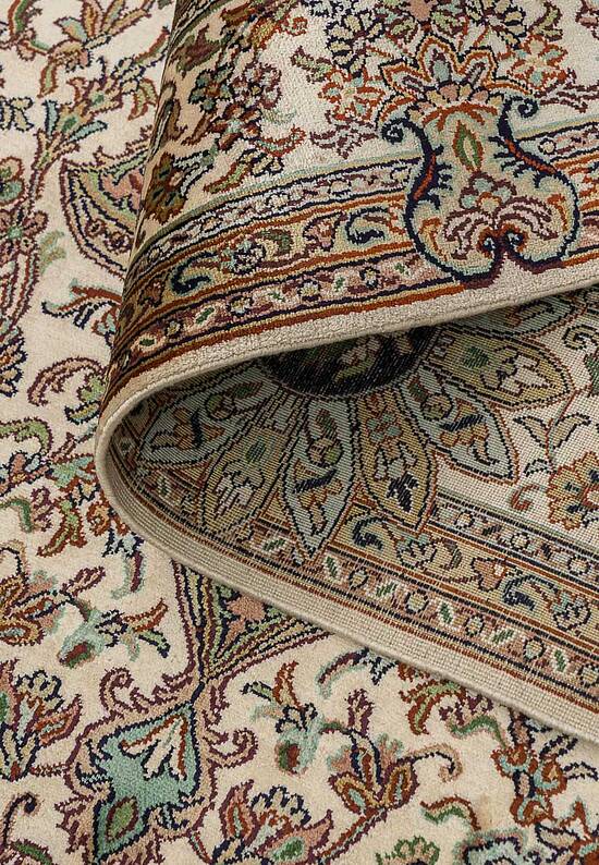 Шелковый ковер ручной работы IIST-GI9CKE92J Kashan Blue