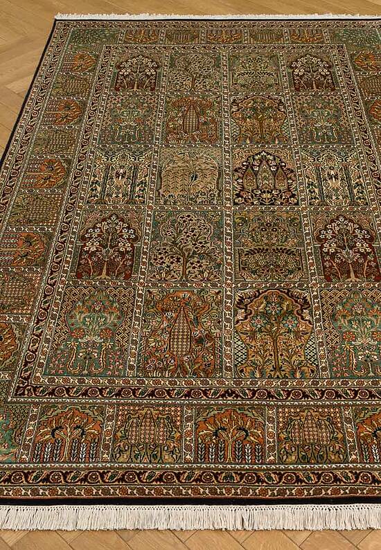 Шелковый ковер ручной работы IIST-GI97K2572 Hamdan