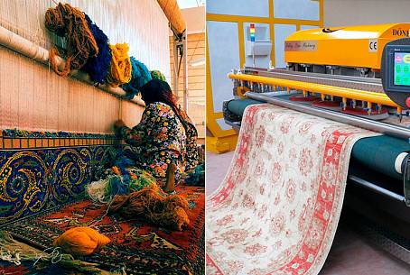 Различия ковров ручного и машинного производства