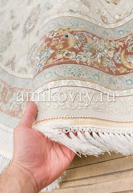 Иранский высокоплотный ковер G136-Cream