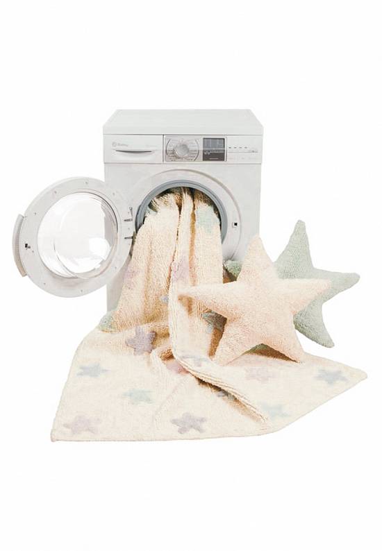 Детский стираемый ковер Stars Tricolor Vanilla
