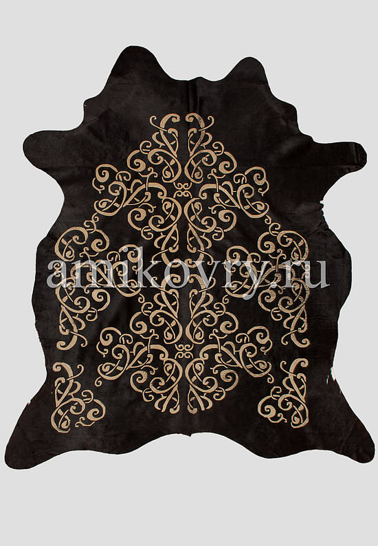 Натуральная шкура коровы Хай-тек Sasha D19 black