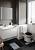 Чёрно-серый комплект ковриков для ванной комнаты и туалета Sile 2513 Black BQF