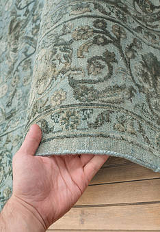 фактура ковра Kashan gold Aqua Sky